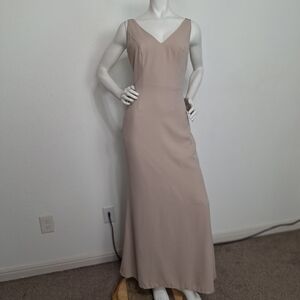 White by Vera Wang Blush Pink Formal Maxi Dress/Gown Size 8